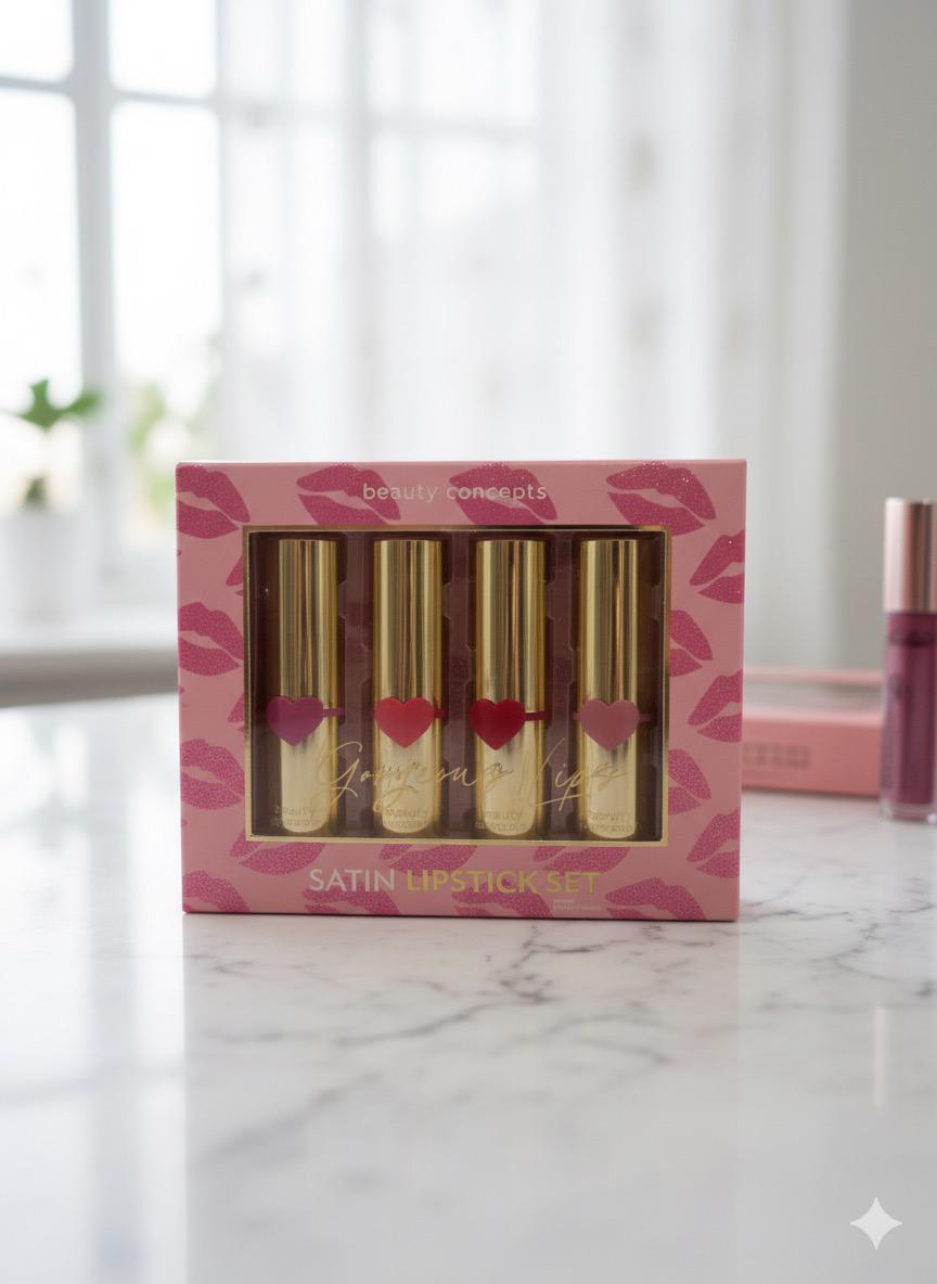 Satin Lipstick Set By Beauty Concepts