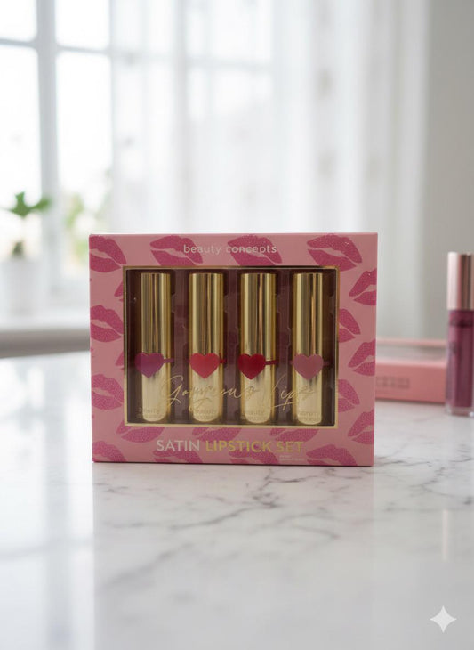 Satin Lipstick Set By Beauty Concepts