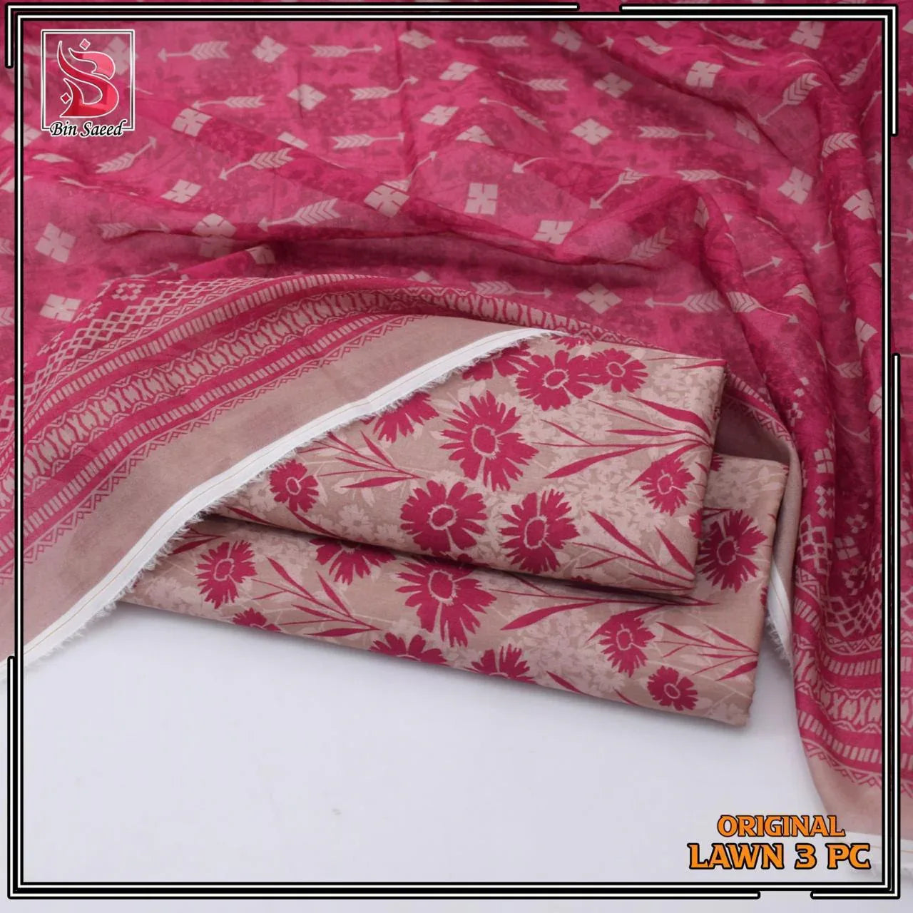 Lawn printed 3 Piece Suit - 5 - Gharaana