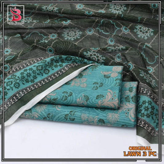 Lawn printed 3 Piece Suit - 7 - Gharaana