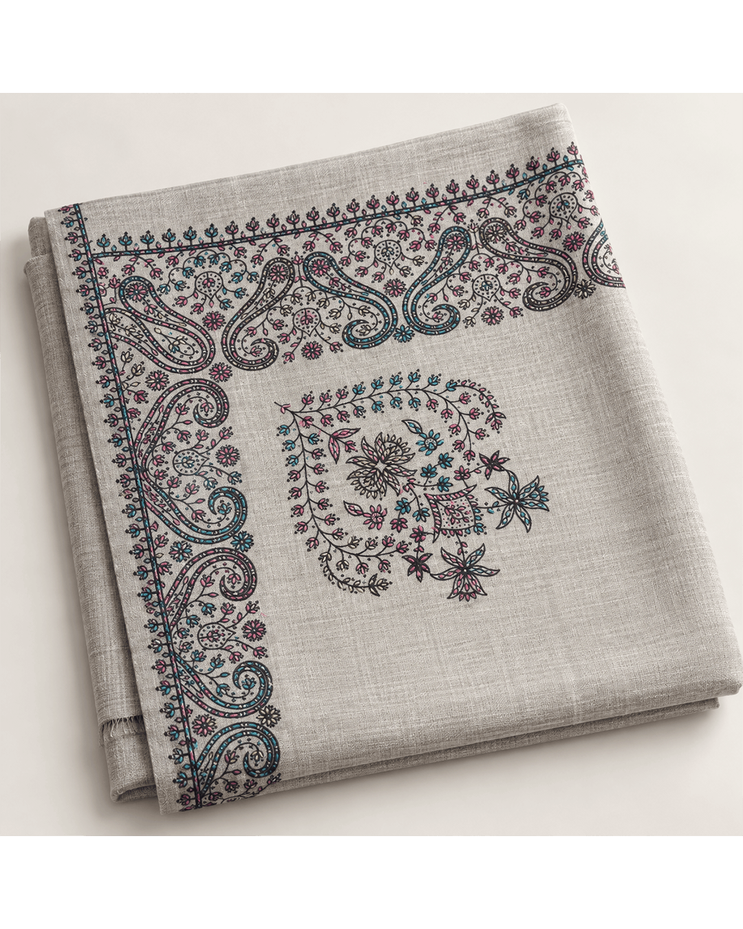 Premium Embroidered Pashmina Shawl - 4