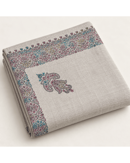 Premium Embroidered Pashmina Shawl - 5