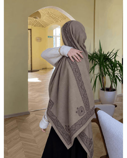 Premium Embroidered Pashmina Shawl - 4