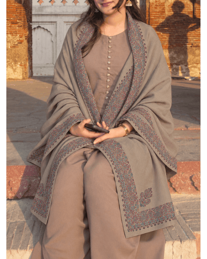 Premium Embroidered Pashmina Shawl - 5