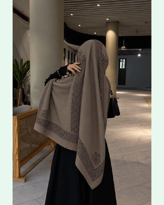 Premium Embroidered Pashmina Shawl - 4