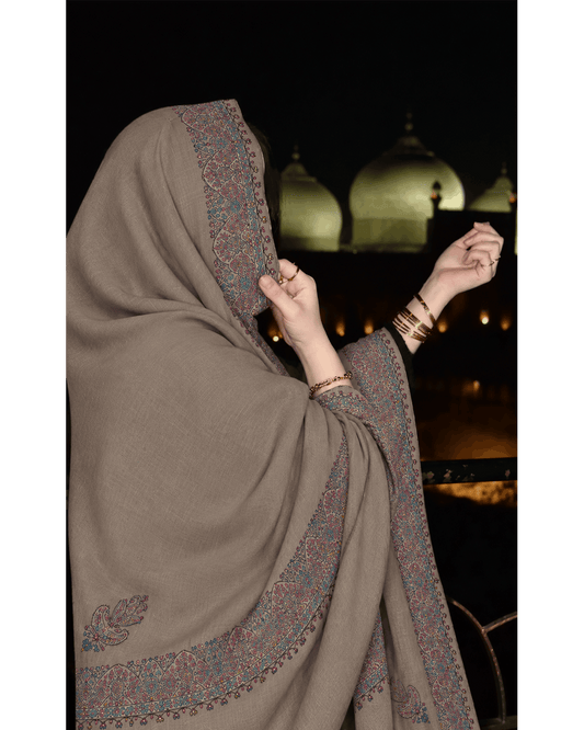 Premium Embroidered Pashmina Shawl - 5